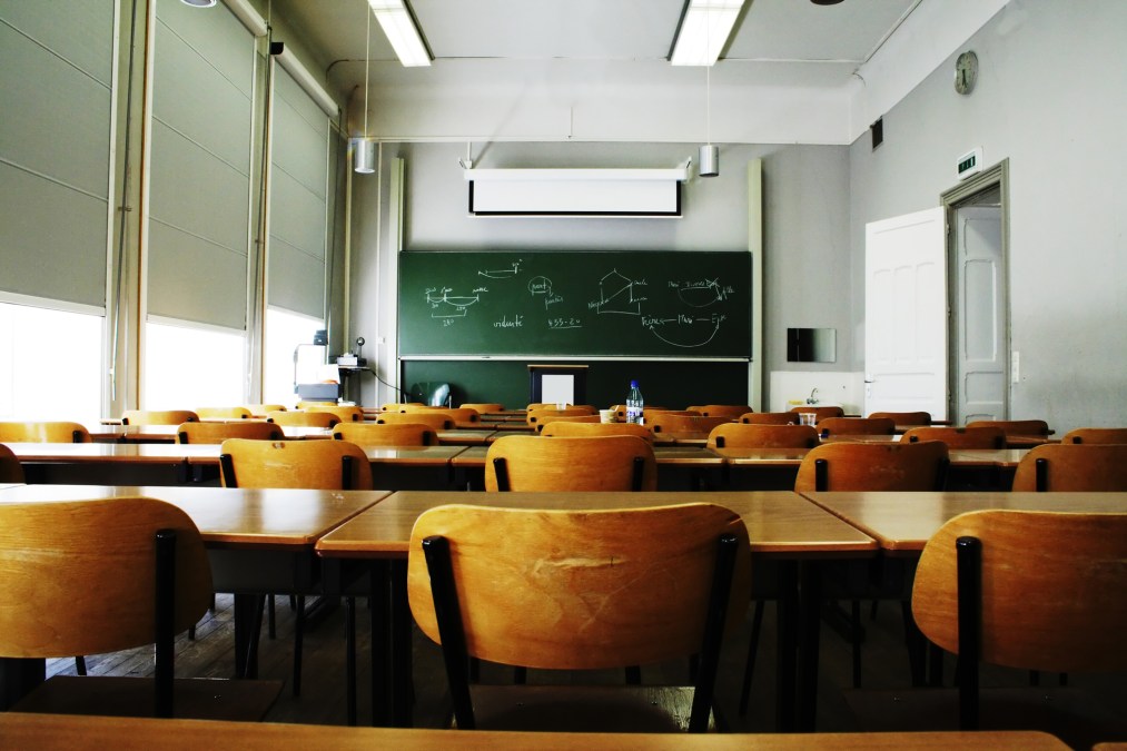 empty classroom