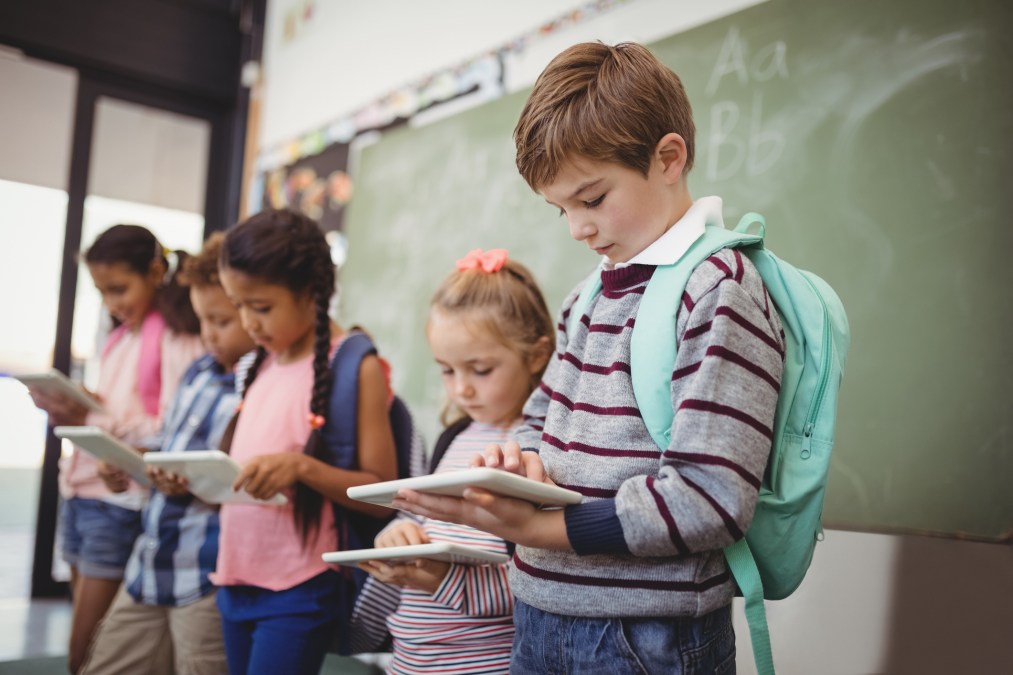 students using tablet computers