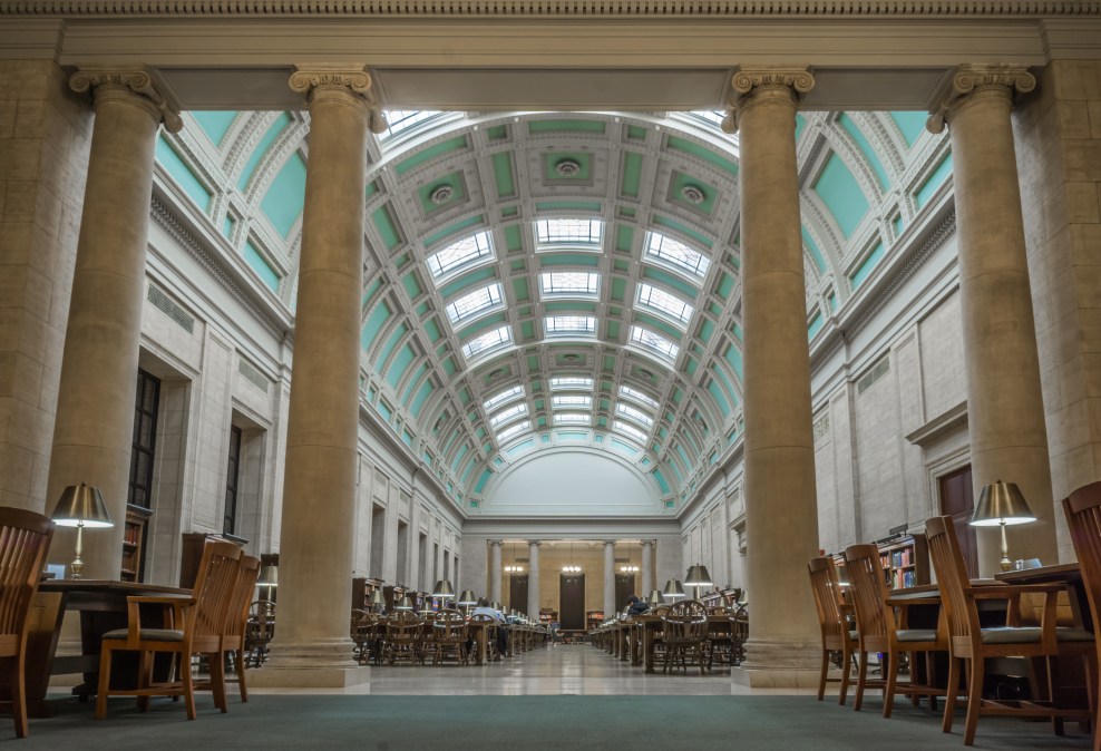 university library reading room